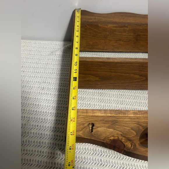 Wooden Heart cut out Wall Shelf with pegs and mini shelf set - Picture 12 of 16